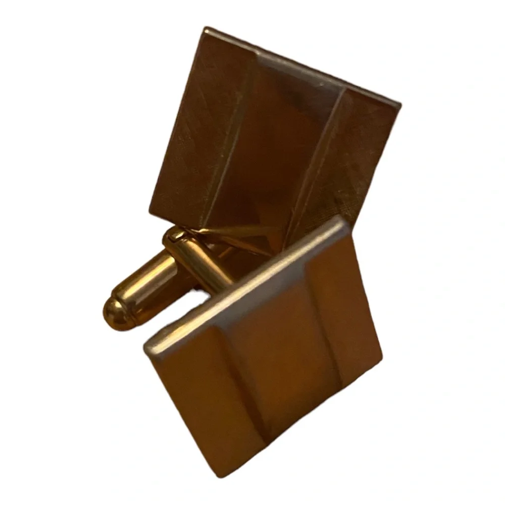 Vintage gold plated cufflinks - Picture 4 of 9
